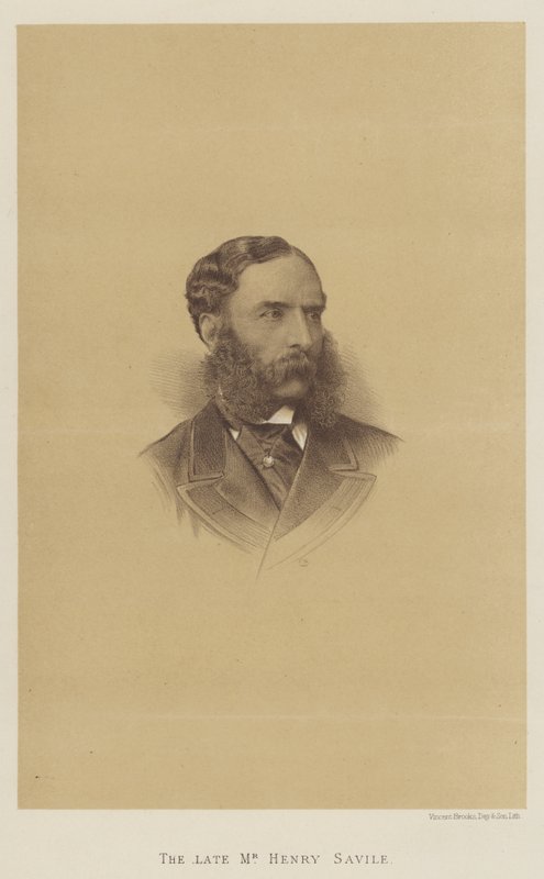 Edesmennyt herra Henry Savile (litho) tekijältä English School