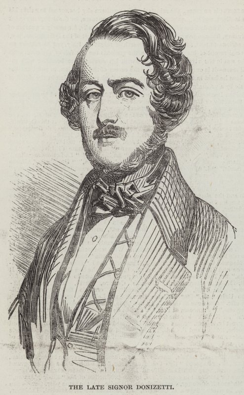 Edesmennyt signor Donizetti (kaiverrus) tekijältä English School
