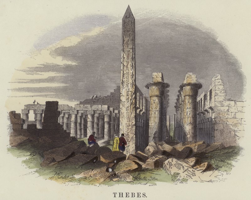 Thebes (värillinen kaiverrus) tekijältä English School