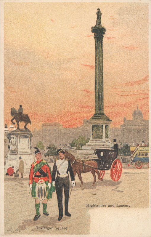 Trafalgar Square, Lontoo, Highlander ja Lancer tekijältä English School