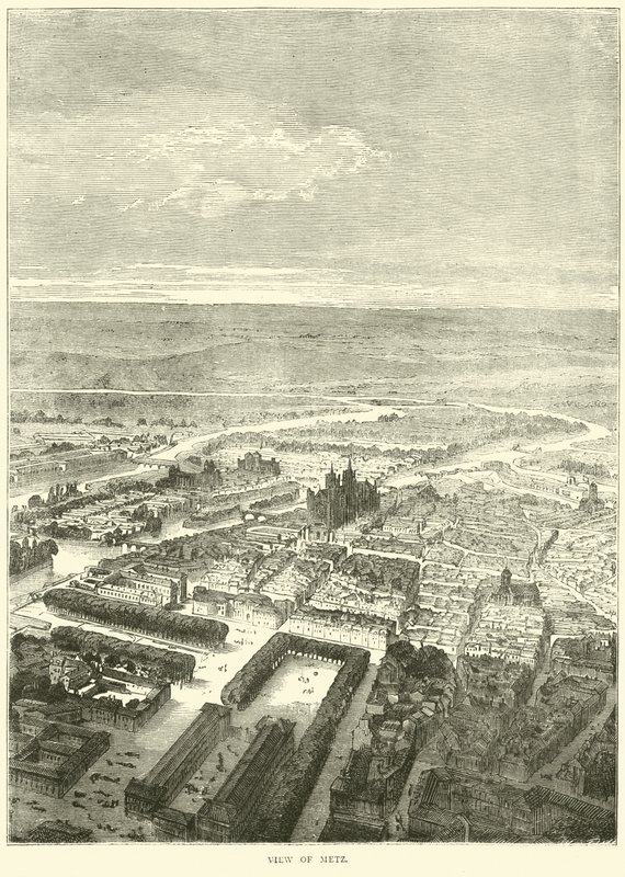 Näkymä Metzistä, lokakuu 1870 tekijältä English School