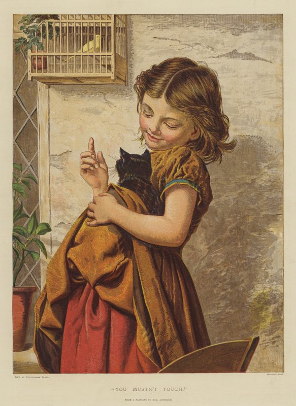 Et saa koskea (chromolitho) tekijältä English School