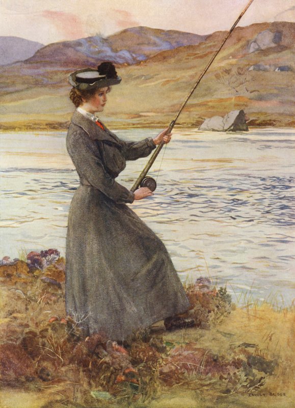Lempeä taide (värilitografia) tekijältä Ernest Edward Briggs