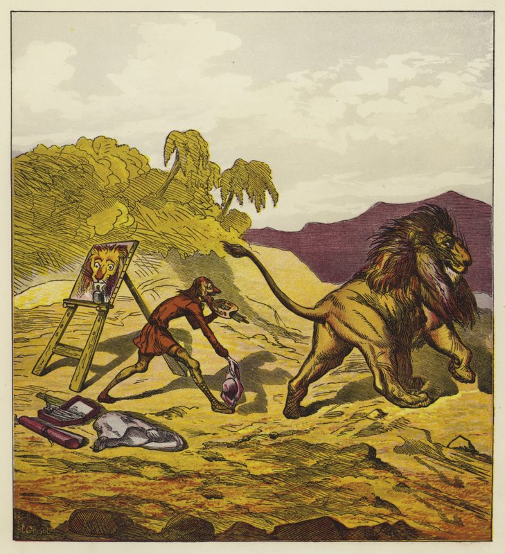 Leijona jättää John Boldin tekijältä Ernest Henry Griset