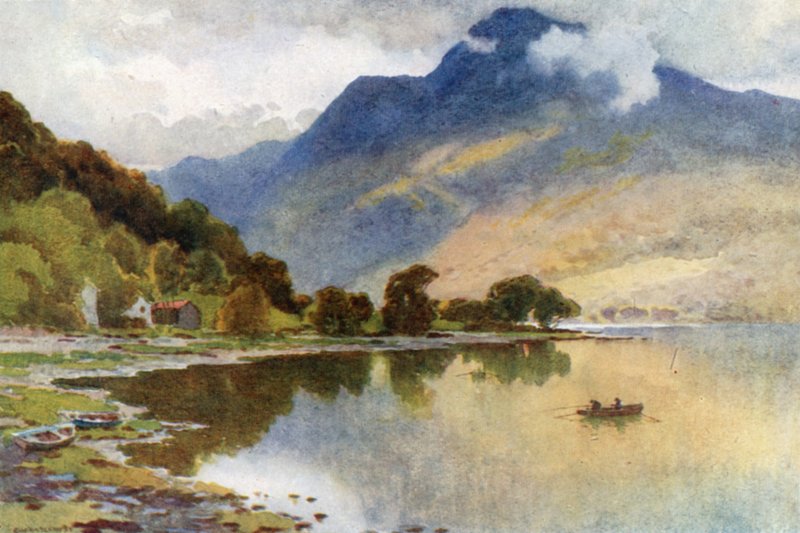 Ben Lomond, Luss (väri litho) tekijältä Ernest William Haslehust