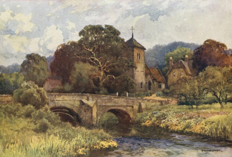 Mordiford (väri litho) tekijältä Ernest William Haslehust
