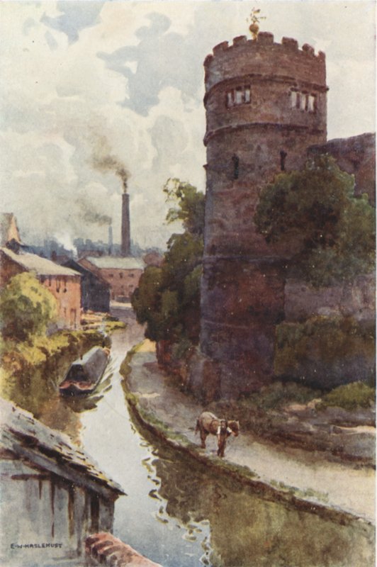 Phoenix-torni ja kanava (väri litho) tekijältä Ernest William Haslehust