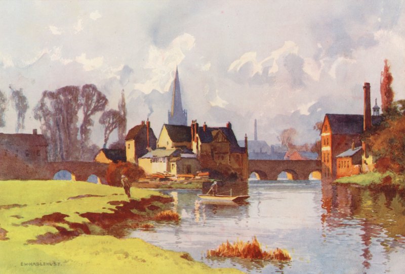 Thames-joki: Abingdon (värilitro) tekijältä Ernest William Haslehust