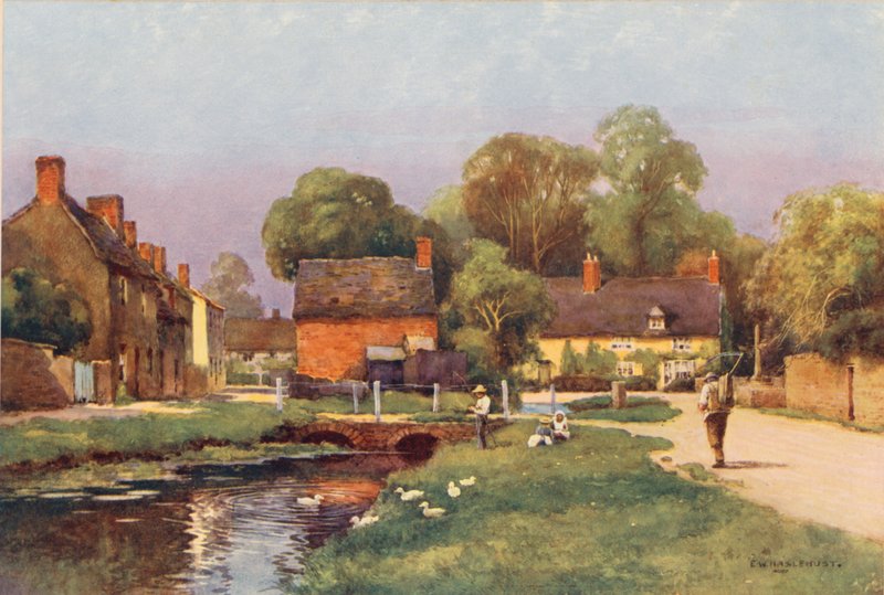 Thames-joki: Ashton Keynes (värilitro). tekijältä Ernest William Haslehust