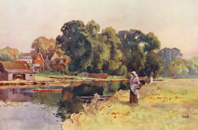 Thames-joki: Wargrave (värilitro) tekijältä Ernest William Haslehust