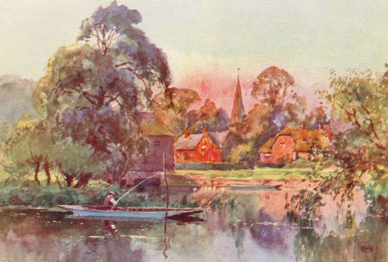 Thames-joki: Whitchurch (värilitro) tekijältä Ernest William Haslehust