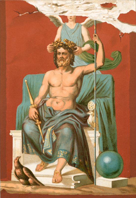 Zeus kruunasi voiton tekijältä Etienne Antoine Eugene Ronjat