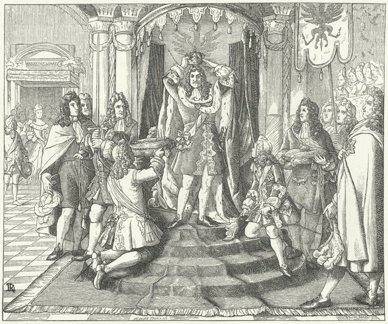 Preussin kuninkaan Frederick I:n kruunaus, 1701 tekijältä European School