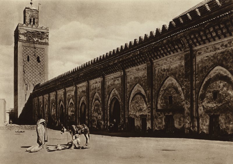 Marrakech, Kasbah-moskeija (s/w kuva) tekijältä European Photographer