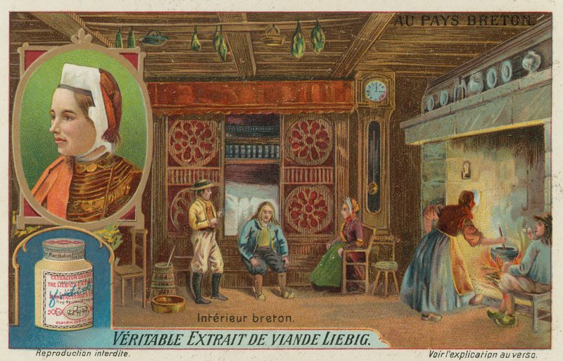 Breton talo (chromolitho) tekijältä European School