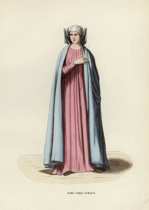 Dame Noble Romaine (värillinen kaiverrus) tekijältä European School