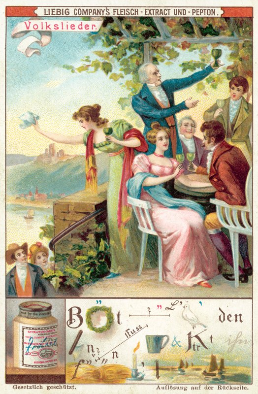 kansanlaulu (chromolitho) tekijältä European School