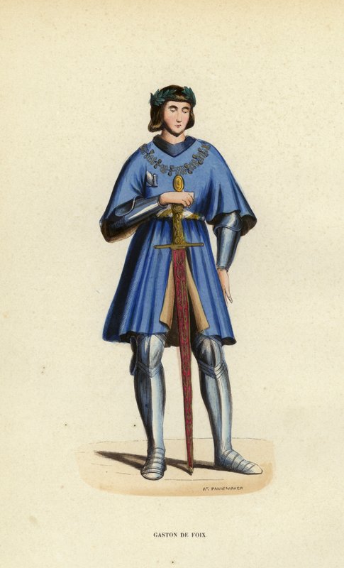Gaston De Foix (värillinen kaiverrus) tekijältä European School