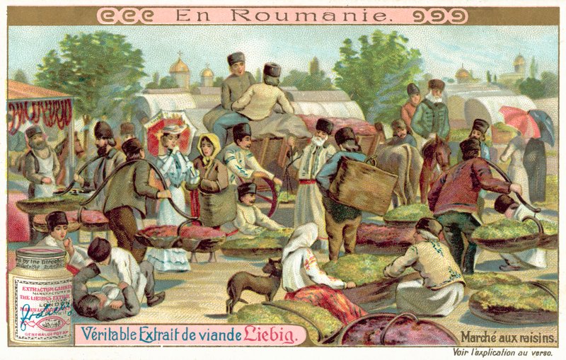 Rypälemarkkinat, Romania (chromolitho) tekijältä European School