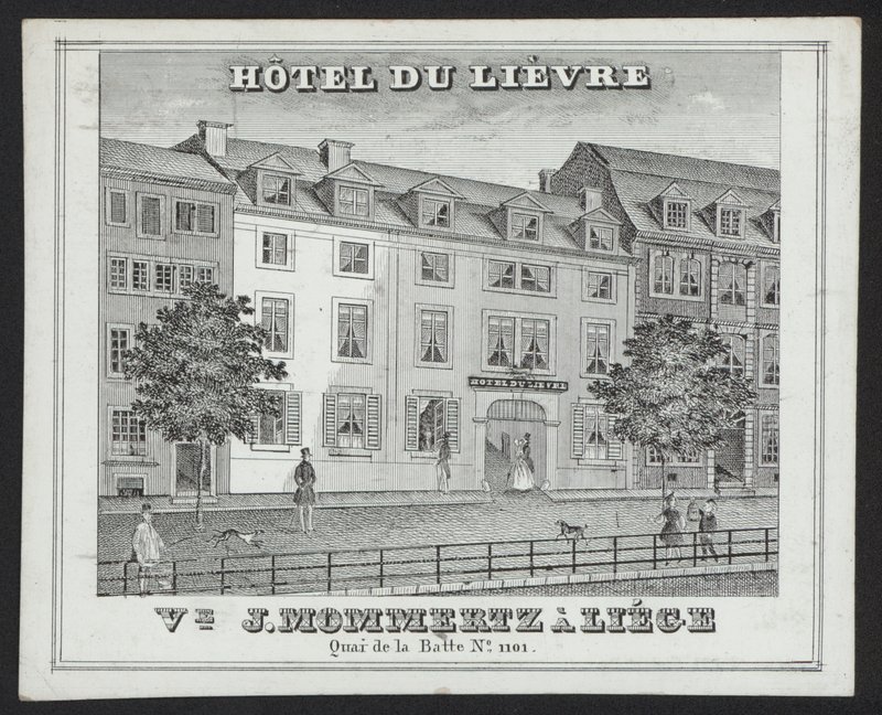 Hotel Du Lievre, J Mommertz, Liege (kaiverrus) tekijältä European School