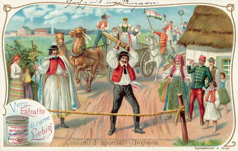 unkarilaiset häät (chromolitho) tekijältä European School