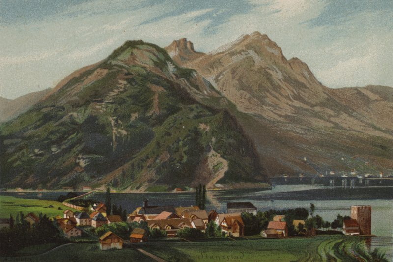 Luzernjärvi: Stansstad (väri litho) tekijältä European School