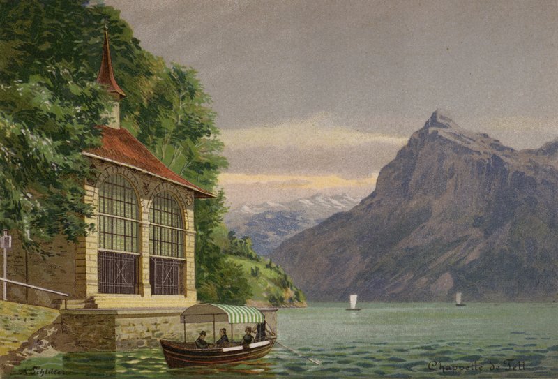 Lucerne-järvi: Tellin kappeli (värilitro). tekijältä European School