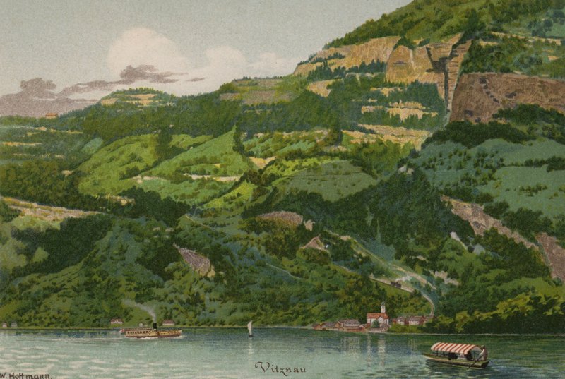 Luzernjärvi: Vitznau (väri litho) tekijältä European School