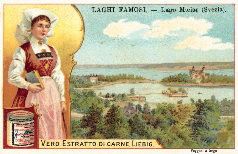 Malarjärvi, Ruotsi (chromolitho) tekijältä European School