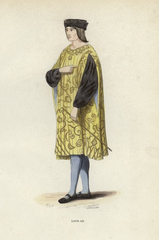 Ludvig XII (värillinen kaiverrus) tekijältä European School