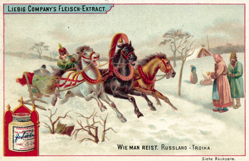 Venäjän troikka (chromolitho) tekijältä European School