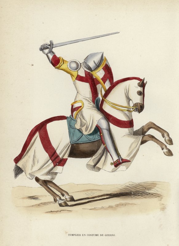 Templar in War -asu (värillinen kaiverrus) tekijältä European School