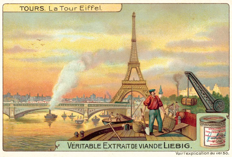 Eiffel-torni, Pariisi (chromolitho) tekijältä European School