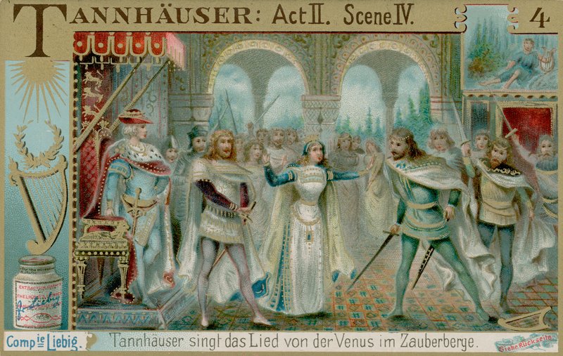 Laulukilpailu Wartburgissa (chromolitho) tekijältä European School