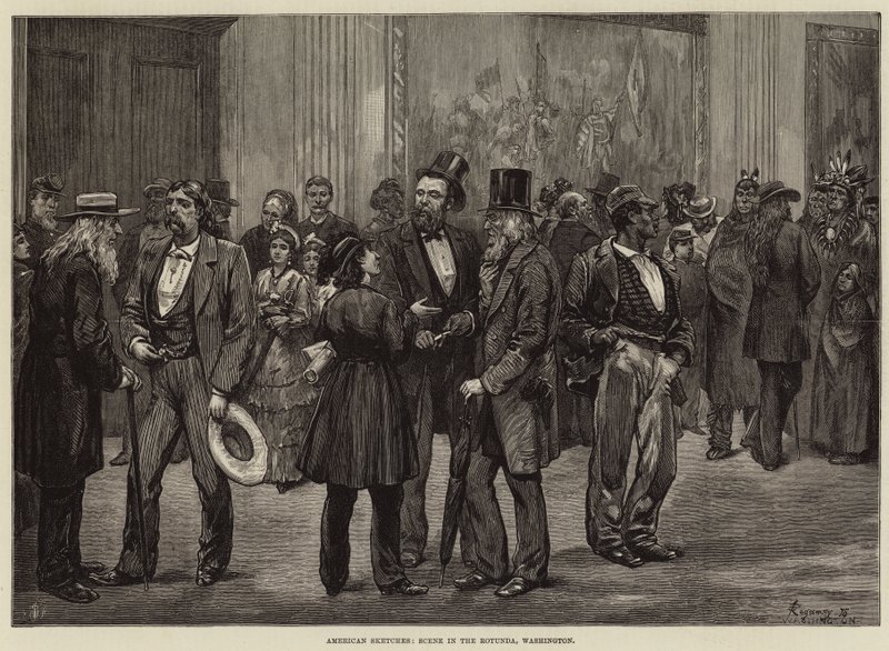 American Sketches, Scene in the Rotunda, Washington tekijältä Felix Regamey