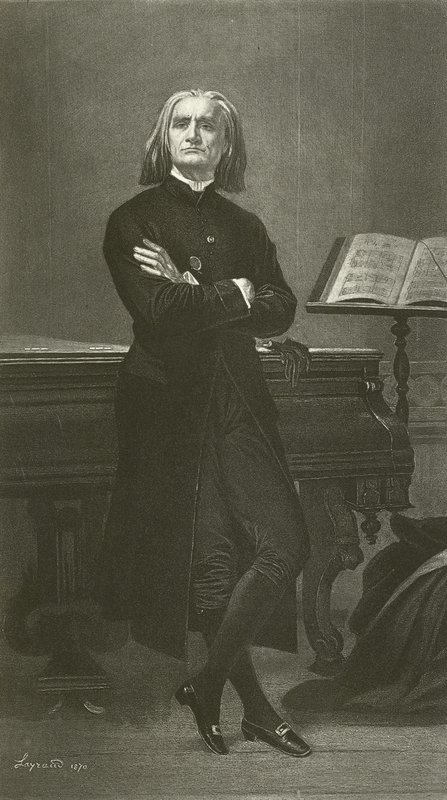 Franz Liszt (kaiverrus) tekijältä Fortune Joseph Seraphin Layraud