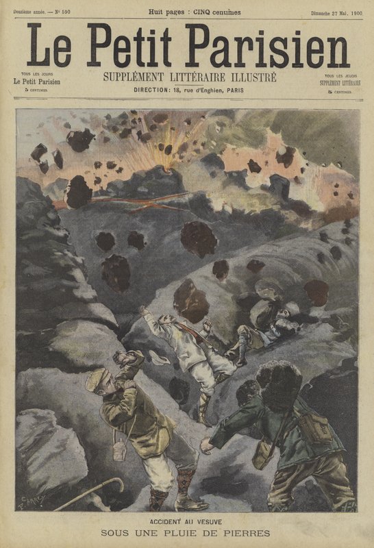 Vesuvius-vuoren purkaus tekijältä Fortune Louis Meaulle