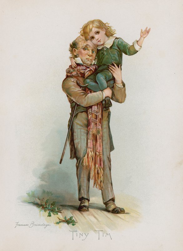 Tiny Tim (chromolitho) tekijältä Frances Brundage