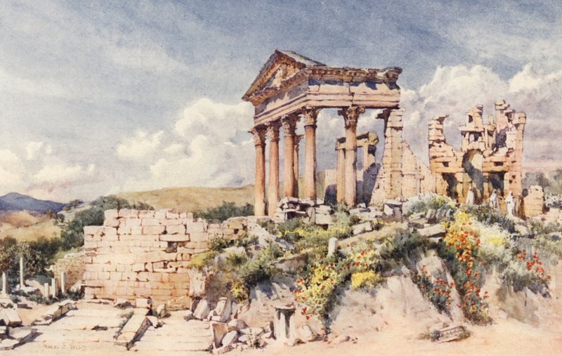 Celestiksen temppeli, Dougga (värilitro) tekijältä Frances Nesbitt