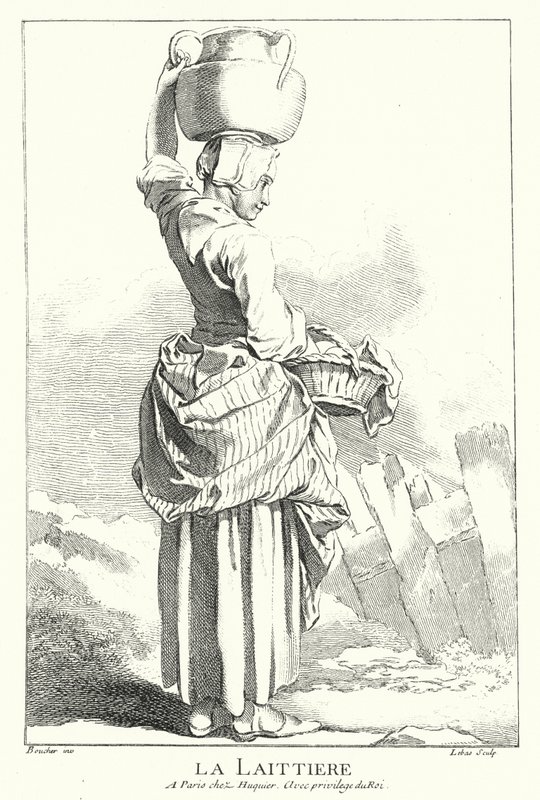 Maitotar (kaiverrus) tekijältä Francois (after) Boucher