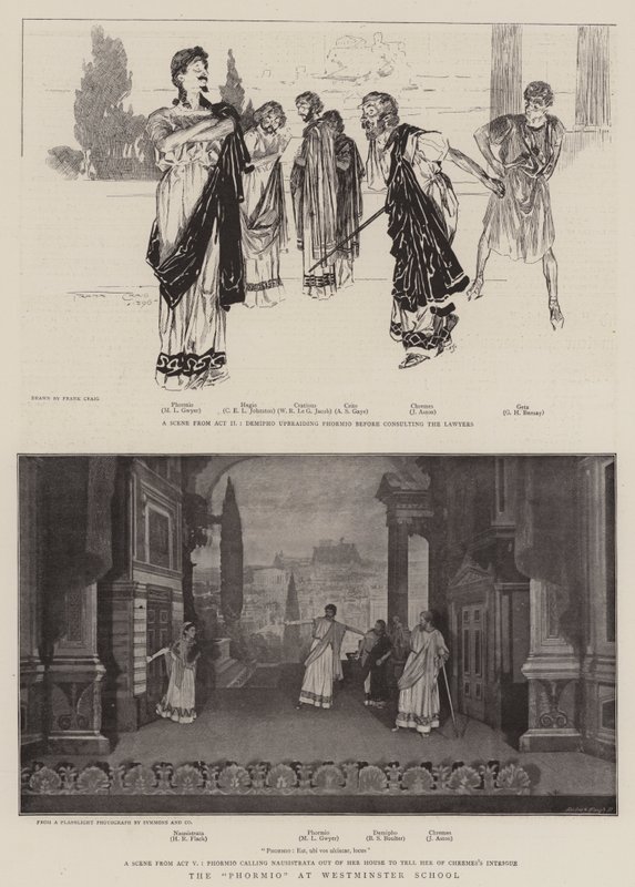 Phormio Westminster Schoolissa tekijältä Frank Craig