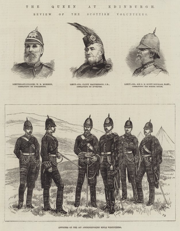 The Queen at Edinburgh, Review of the Scottish Volunteers tekijältä Frank Dadd