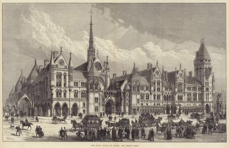 Royal Courts of Justice, Strand Front tekijältä Frank Watkins