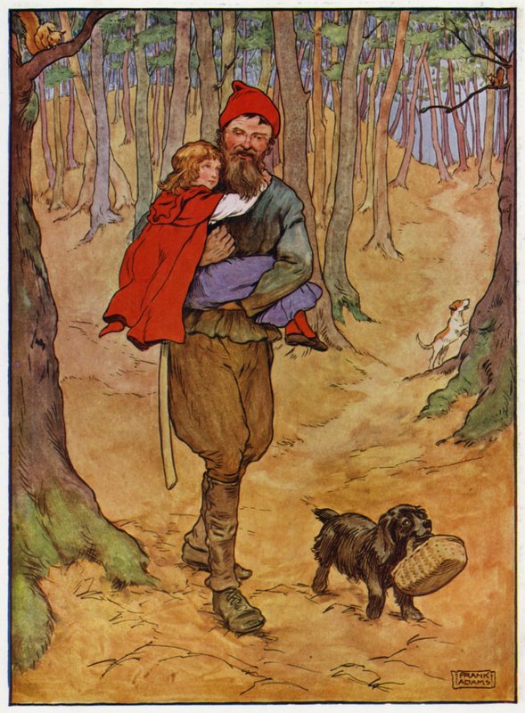 Punahilkka (väri litho) tekijältä Frank Adams