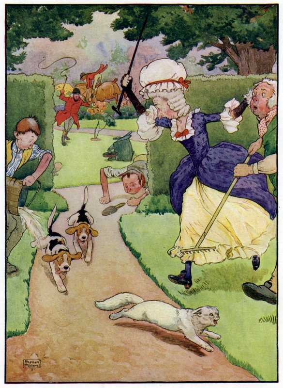 Three Jolly Huntsmen (väri litho) tekijältä Frank Adams