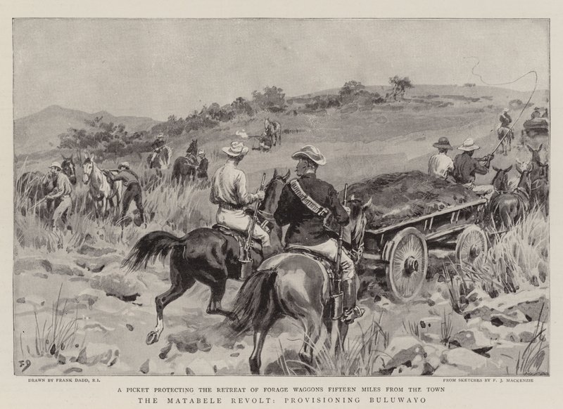 Matabele Revolt, joka huolehtii Bulawayosta tekijältä Frank Dadd