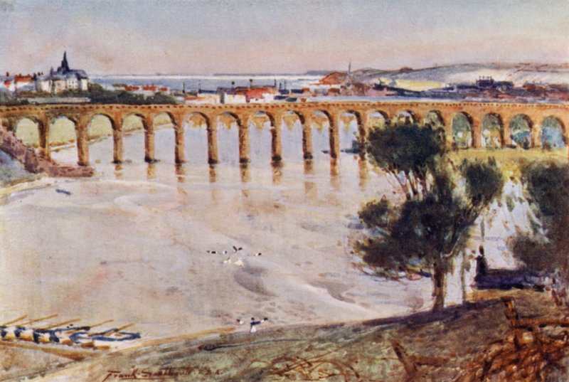 Berwick-on-Tweed (väri litho) tekijältä Frank Southgate