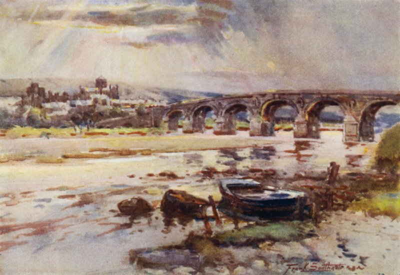 Hexham (väri litho) tekijältä Frank Southgate