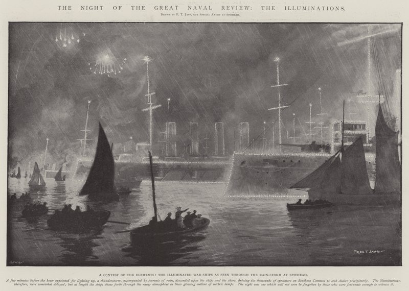 The Night of the Great Naval Review, The Illuminations tekijältä Fred T. Jane