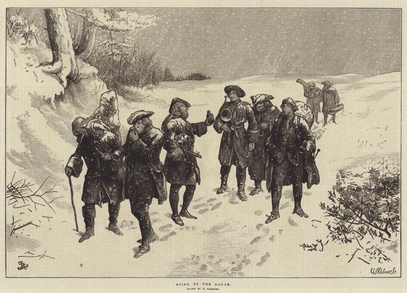 Tanssiin menossa tekijältä Frederick Barnard